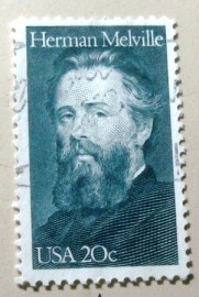 Selo postal dos Estados Unidos de 1984 Herman Melville