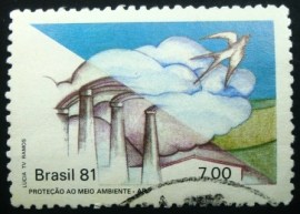 Selo postal COMEMORATIVO do Brasil de 1981 - C 1205 U