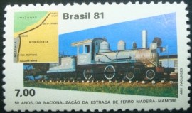 Selo postal COMEMORATIVO do Brasil de 1981 - C 1208 M