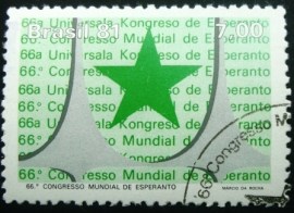Selo postal do Brasil de 1981 Esperanto