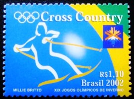 Selo postal do Brasil de 2002 Cross Country