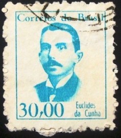 Selo postal Regular emitido no Brasil em 1966 - R 520 U