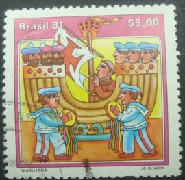 Selo postal COMEMORATIVO do Brasil de 1981 - C 1215 U