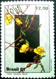 Selo postal do Brasil de 1981 Cássia - C 1221 N