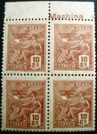 Quadra de selos postais do Brasil 1931 Aviação 10