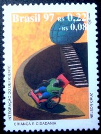 Selo do Brasil de 1997 Integração do Deficiente