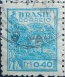 Selo postal do Brasil 1946 Agricultura 0,40