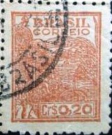 Selo postal do Brasil 1947 Agricultura 20