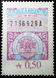 Selo fiscal da Argentina Província de Córdoba