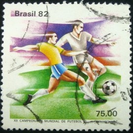 Selo postal do Brasil de 1982 Defesa do Goleiro - C 1245 U