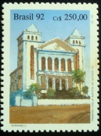 Selo postal do Brasil de 1992 1ª Igreja Batista