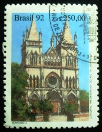 Selo postal do Brasil de 1992 Catedral Presbiteriana
