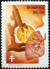 Selo postal comemoratido do Brasil de 1982 - C 1248 M