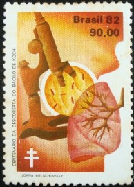 Selo postal comemoratido do Brasil de 1982 - C 1248 N