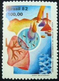 Selo postal comemoratido do Brasil de 1982 - C 1249 M