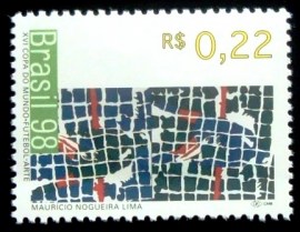 Selo postal do Brasil de 1998 Mauricio Nogueira Lima