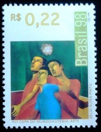 Selo postal do Brasil de 1998 Zélio Alves Pinto