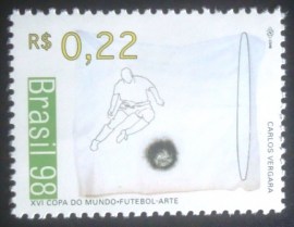 Selo postal do Brasil de 1998 Carlos Vergara
