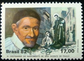 Selo postal Comemorativo do Brasil de 1982 - C 1254 M