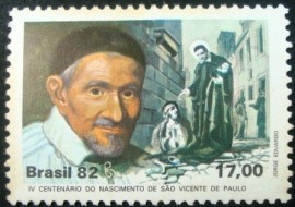Selo postal Comemorativo do Brasil de 1982 - C 1254 N