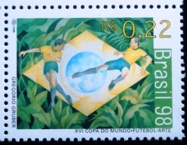 Selo postal do Brasil de 1998 Gregório Gruber