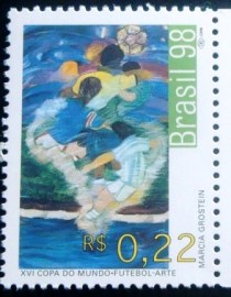 Selo postal do Brasil de 1998 Marcia Grostein