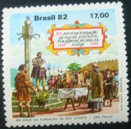 Selo postal Comemorativo do Brasil de 1982 - C 1260 M