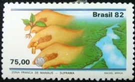 Selo postal Comemorativo do Brasil de 1982 - C 1271 N