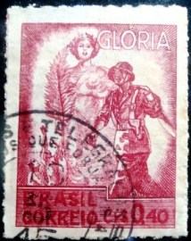 Selo postal do Brasil de 1945 Glória