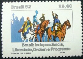 Selo postal Comemorativo do Brasil de 1982 - C 1279 M
