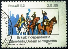 Selo postal Comemorativo do Brasil de 1982 - C 1279 U