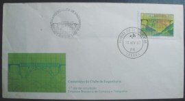 Envelope FDC Oficial de 1980 Clube de Engenharia