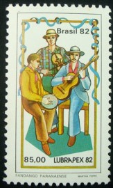 Selo postal do Brasil de 1982 Grupo Musical