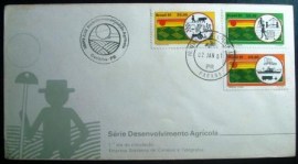 Envelope de 1º Dia de Circulação do Brasil de 1981 Desenvolvimento Agrícola