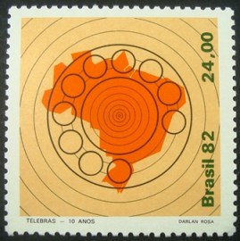 Selo postal Comemorativo do Brasil de 1982 - C 1289 M