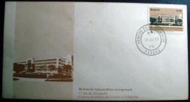 Envelope de 1º Dia de Circulação de 1981 50 Anos do Instituto Militar de Engenharia IME