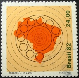 Selo postal Comemorativo do Brasil de 1982 - C 1289 U