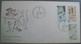 Envelope de 1º Dia de Circulação de 1984  Pinturas Rupestres BH
