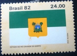 Selo postal do Brasil de 1982 Rio Grande do Norte