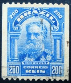 Selo postal do Brasil de 1916 Deodoro da Fonseca bobina U