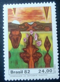 Selo postal Comemorativo do Brasil de 1982 - C 1300 M