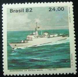 Selo postal do Brasil de 1982  Navio Escola BRasil