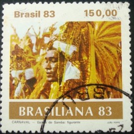 Selo postal do Brasil de 1983 Índio - C 1308 U