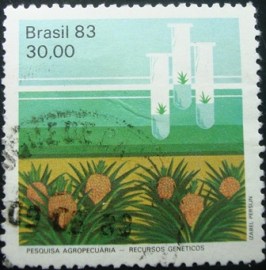 Selo postal do Brasil de 1983 Recursos Genéticos - C 1315 U