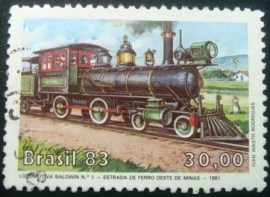 Selo postal do Brasil de 1983 Baldwin nº1 - C 1326 U