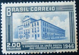 Selo postal Comemorativo do Brasil de 1946 - C 218 M