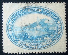 Selo postal comemorativo do Brasil de 1937 - C 113 U