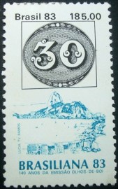 Selo postal do Brasil de 1983 Olho de Boi 30 - C 1335 N