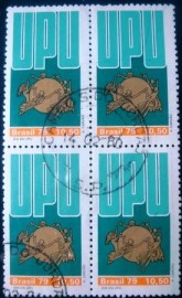 Quadra de selos postais do Brasil de 1979 UPU
