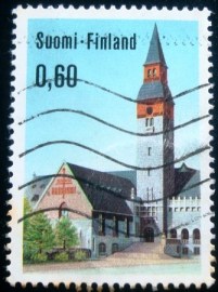 Selo postal da Finlândia de 1973 National Museum